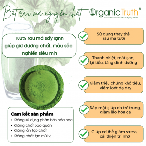 bột rau má organic