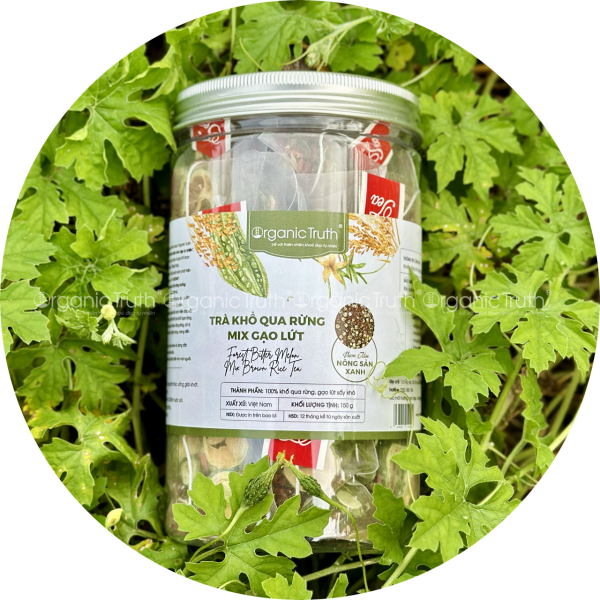 trà khổ qua rừng gạo lứt